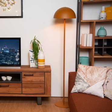 Lucide Siemon - lampadaire - Ø35 x 160 cm - jaune ocre