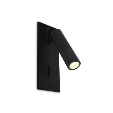 ONE Light Reading Spots - applique murale avec interrupteur - 6 x 4,7 x 15 cm - 3W LED inclus - noir