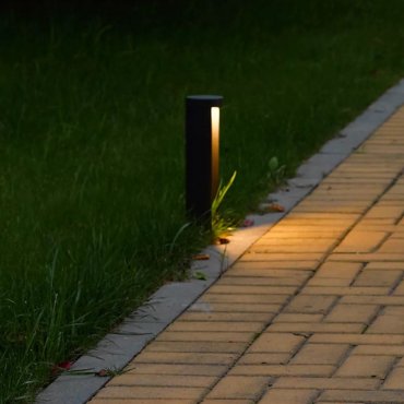 Lucide Combo - lampe de jardin - Ø 9 x 25 cm - 7W LED inclus - IP54 - noir