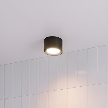 Nordlux Landon 8 - spot en saillie - Ø 12,5 x 8,2 cm - 6,5W LED inclus - IP44 - noir