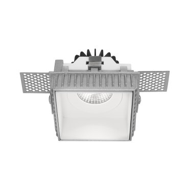 Nova Luce Belluno - spot encastrable sans garniture - 73 x 73 mm, 96 x 96 mm taille d'encastrement - IP54 - blanc