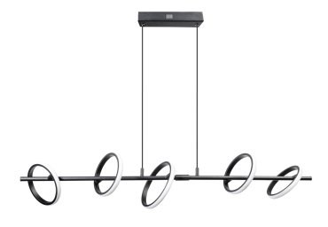 ETH Jaimy - suspension - 106 x 19 x 200 cm - 30W LED dimmable inclus - noir
