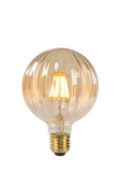 Lucide Lampe à filament LED -Ø 9,5 x 13,5 cm - E27 - 6W non-dimmable - ambre