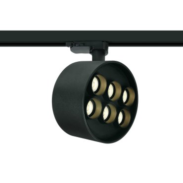 ONE Light Dark Light Tubes - spot sur rail - système de rail triphasé - Ø 13,5 x 7,7 cm - 36W LED inclus - noir
