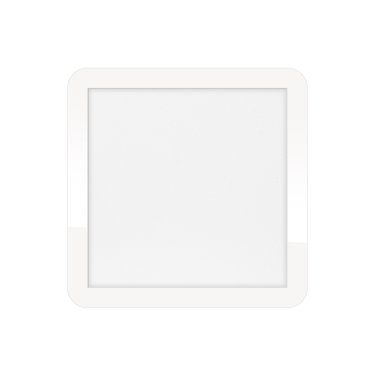 ETH Anne Square - plafonnier - 30 x 2,7 x 30 cm - 3 niveaux de gradation - 18W LED inclus - IP44 - blanc