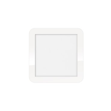 ETH Anne Square - plafonnier - 22,5 x 2,7 x 22,5 cm - LED dimmable 3 niveaux - LED 12W inclus - IP44 - blanc