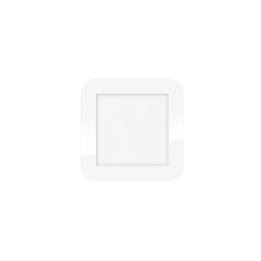ETH Anne Square - plafonnier - 17 x 2,7 x 17 cm - 3 niveaux de gradation - 10W LED inclus - IP44 - blanc