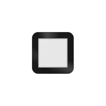 ETH Anne Square - plafonnier - 17 x 2,7 x 17 cm - 3 niveaux de gradation - LED 10W inclus - IP44 - noir