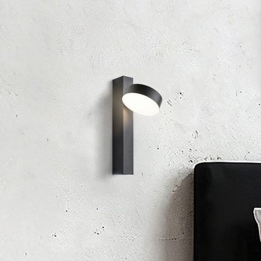 VK Lighting Lopi  - lampe de lecture avec interrupteur - Ø 9,8 x 29,8 cm - 8W LED inclus - noir