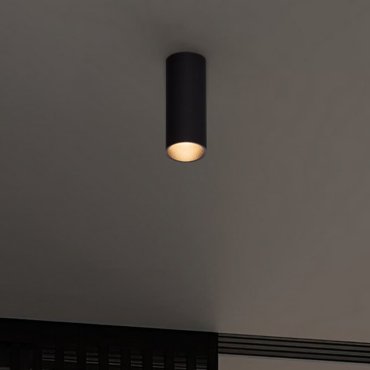 Nova Luce Mor - spot en saillie - Ø 4 x 17 cm - noir