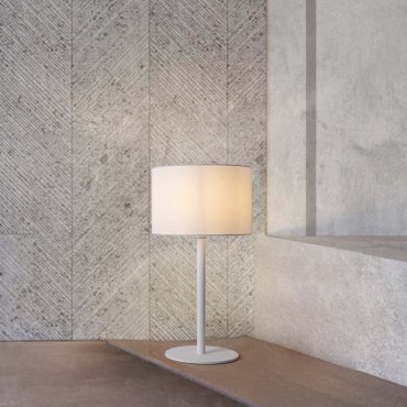 Nova Luce Sibnia - lampe de table - Ø 30 x 57,8 cm - blanc sablé