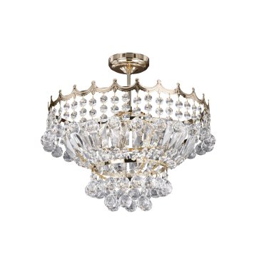 Searchlight Versailles - lustre - Ø 42 x 44 cm - or et transparent