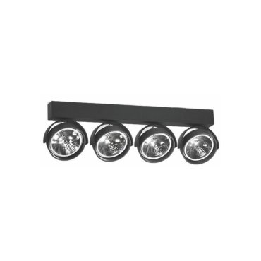 Artdelight Dutchess - spot en saillie 4L - 55 x 6 x 18,9 cm - noir