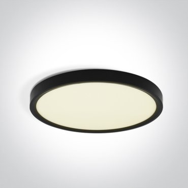 ONE Light Plafo - plafonnier - Ø 30 x 2,5 cm - 24W LED inclus - noir