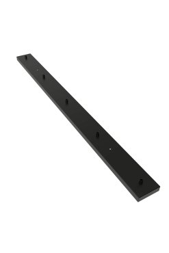 Calex - plaque de plafond pour 5 points lumineux - 130 x 10 cm - noir