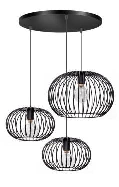ETH Wire 2.0 – suspension – Ø 50 x 130 cm – noir