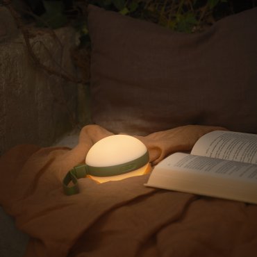 Nordlux Bring To-Go 12 - lampe portable avec batterie rechargeable - 12 x 26 x 9,3 cm - 1W LED inclus - IP54 - blanc et vert