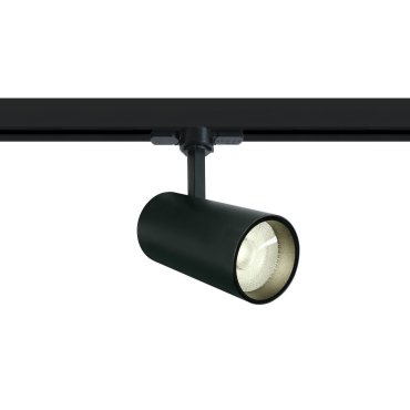 ONE Light COB Cylinder - projecteur sur rail avec COB LED - système de rail triphasé - Ø 7,5 x 18 cm - 20W LED inclus - noir - couleur de lumière blanc chaud
