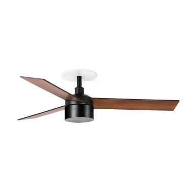 Faro Rudder Tek 3 S - ventilateur de plafond avec lumière et rosace encastrée - Ø 106 cm - noir mat - 4000K