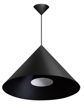 ETH Dillon - suspension - Ø 55 x 200 cm - noir
