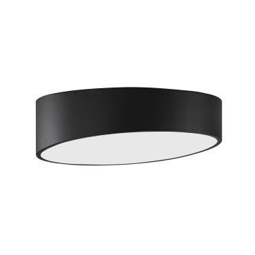 Nova Luce Maggio - plafonnier - Ø 40 x 12 cm - 30W LED inclus - noir sable et blanc mat