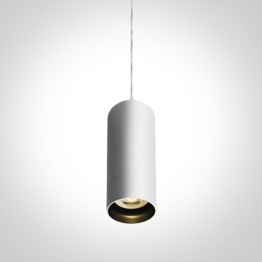 ONE Light Cylinder - lampe suspendue - Ø 6,8 x 146,5 cm - blanc