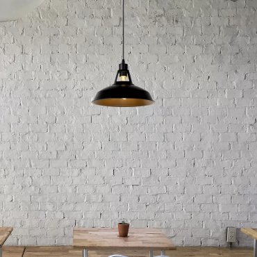 Lucide Brassy-bis - lampe suspendue - Ø 31 x 149 cm - noir