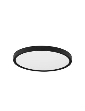 Nova Luce Dixie CCT - plafonnier - Ø 30 x 2,5 cm - LED 24W inclus - noir sable