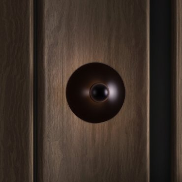 Nova Luce Edem - applique murale - Ø 25 x 11 cm - 9W LED inclus - noir sablé