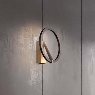 Nova Luce Tilia - applique murale - Ø 22 x 10 cm - 10W LED inclus - nickel brumeux