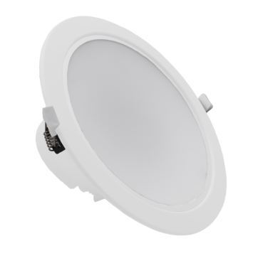 Century Italia SPOTfive - spot encastré - Ø 145 mm, taille d'encastrement Ø 130 mm - LED 14W dimmable inclus - IP44 - blanc