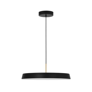 Nova Luce Vetro - lampe suspendue - Ø 50 x 130 cm - 37W LED inclus - noir mat