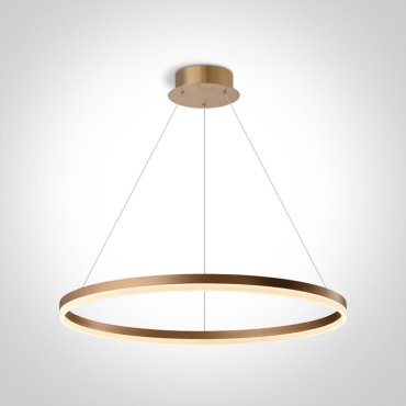 ONE Light Rings - lampe suspendue - Ø 80 x 150 cm - 60W LED inclus - laiton