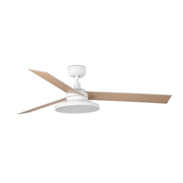 Faro Rudder Tak 3 L - ventilateur de plafond avec lumière - Ø 132 cm - blanc mat - 2700K