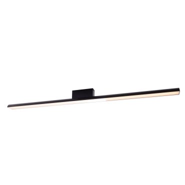 Maxlight Tampa - plafonnier - 120 x 6 x 8,3 cm - 36W LED inclus - IP44 - noir