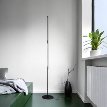 MODÈLE D’EXPOSITION - Nova Luce Handy - lampadaire - 171 cm - 25W LED inclus - noir sable