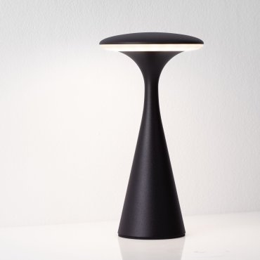 Nova Luce Grigio - lampe de table rechargeable pour extérieur - Ø 10,1 x 19,7 cm - IP54 - noir sablé