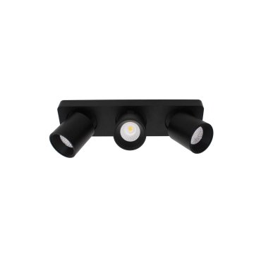 Artdelight Laguna - spot en saillie 3L - 32 x 8,2 x 9,5 cm - 3 x 6W LED dimmable inclus - noir