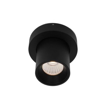 Artdelight Laguna - spot en saillie 1L - Ø 10 x 9,5 cm - 6W LED dimmable inclus - noir