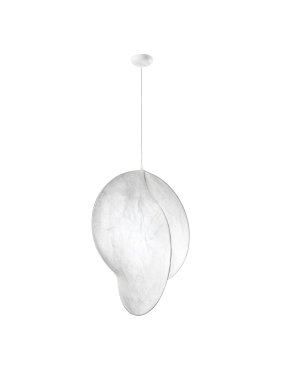 Nova Luce Esperia - lampe suspendue - Ø 62 x 240 cm - blanc sablé