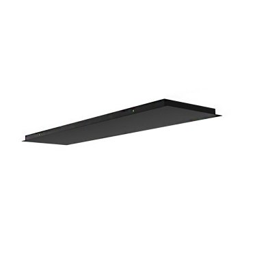Artdelight Plate - plaque de plafond extensible jusqu'à 15 lampes - 160 x 30 x 3 cm - noir