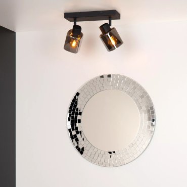 Lucide Alion - spot en saillie - 26 x 10 x 18 cm - noir fumé