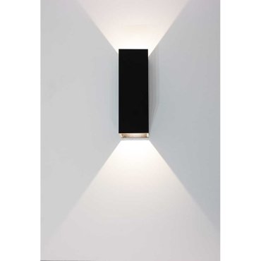 SECONDE CHANCE -Artdelight Vegas - applique murale - 5 x 5 x 15 cm - 2 x 1,5W LED inclus - IP65 - noir