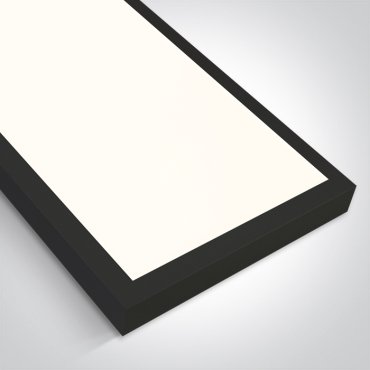 ONE Light UGR19 Backlit CCT V - plafonnier - 150 x 30 x 4,2 cm - 50W LED inclus - noir