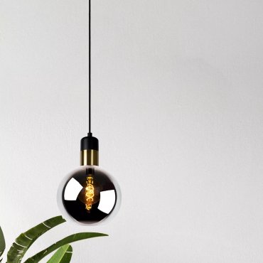 Lucide Julius - lampe suspendue - Ø 20 x 160 cm - fumé