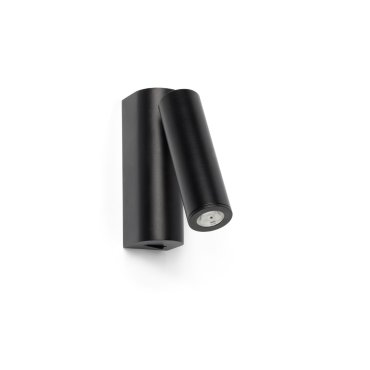 Faro Rob - applique murale - 3,5 x 15,5 x 11 cm - 3W LED inclus - noir