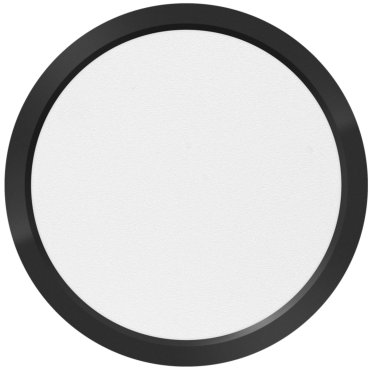 ETH Ruby - plafonnier avec capteur de mouvement - Ø 23 x 2,4 cm - variateur 3 niveaux - 18W LED inclus - IP44 - noir