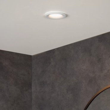 Lucide Ziva - spot encastré - Ø 84 mm, Ø 75 mm à encastrer - IP44 - blanc