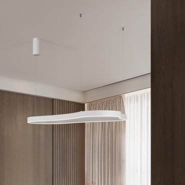 Nova Luce Dussa - lampe suspendue - 66 x 150 x 120 cm - 61W dimmable LED inclus -  blanc sable