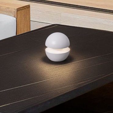 Nova Luce Puk - source lumineuse portable rechargeable - Ø 10 x 11,4 cm - 2W dimmable LED inclus - IP54 - blanc sablé